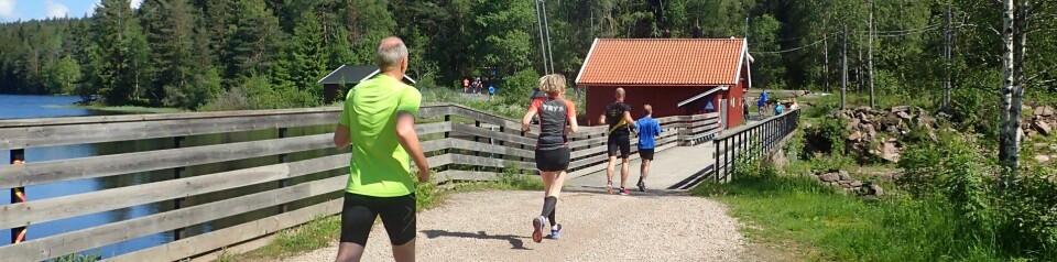 Maraton juli Skjersjødammen i Nordmarka Skogsmaraton 2019