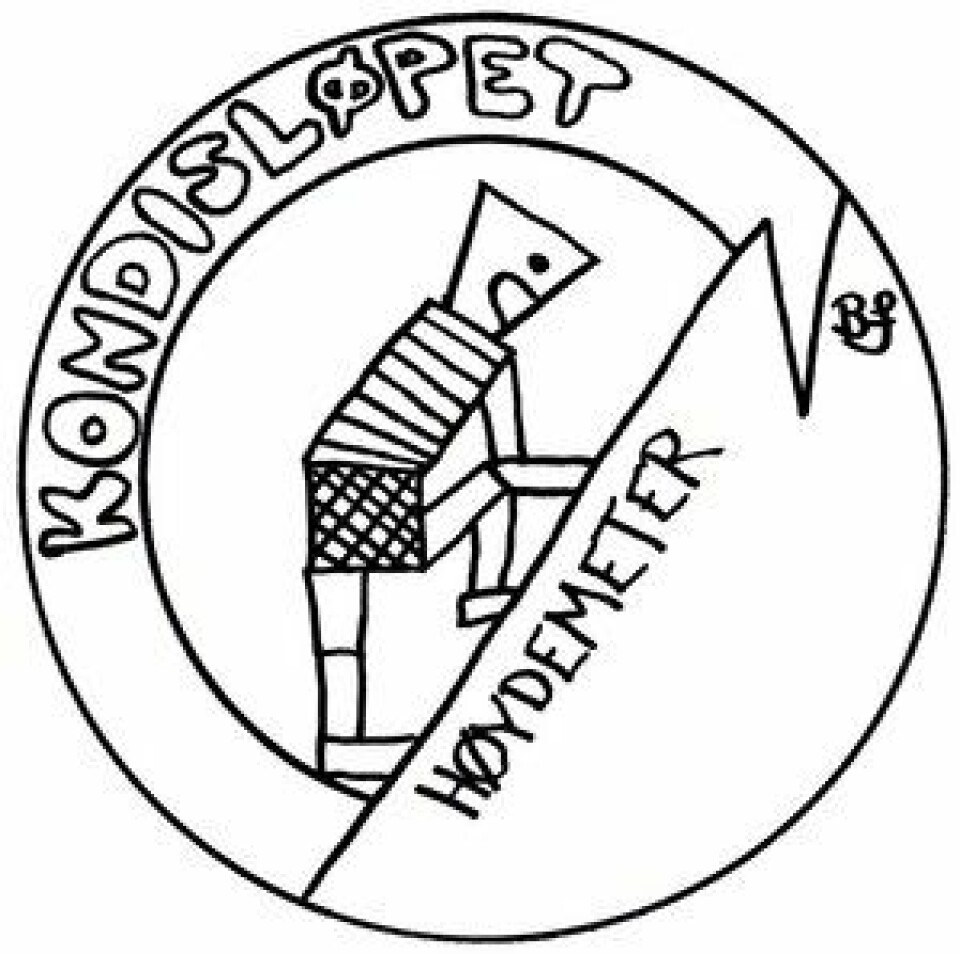 Kondisløpets høydemetersanking Kondisløpet 2022 - høydemetersanking - logo - medalje