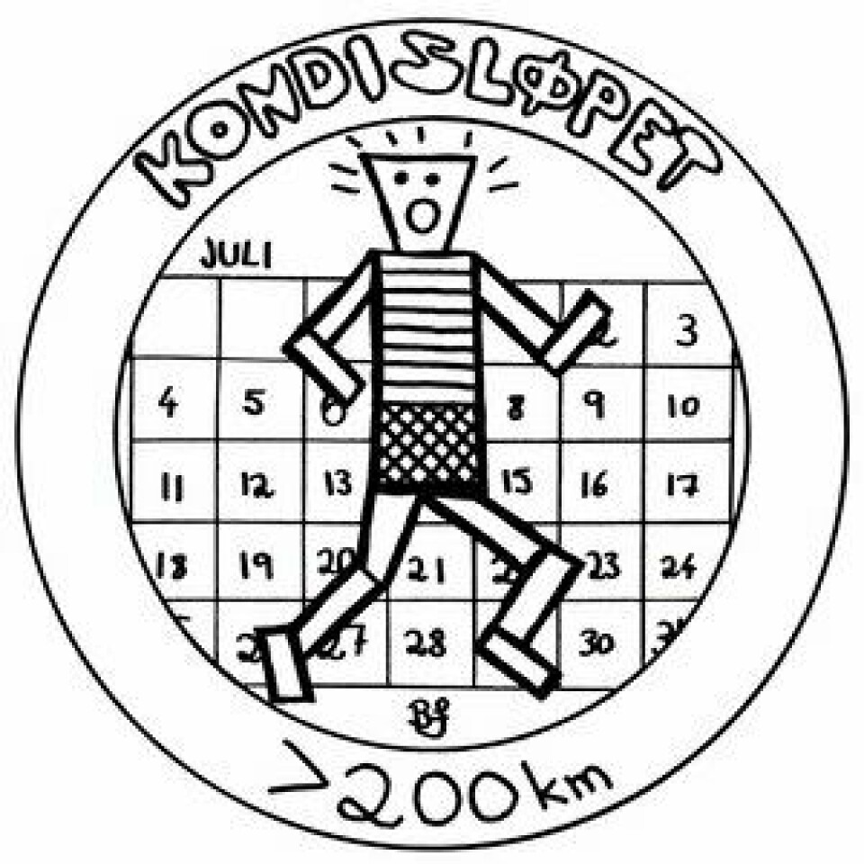 Kondisløpets kilometersanking Kondisløpet 2022 - kilometersanking - logo-medalje