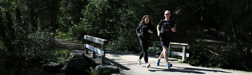 Halvmaraton sommer 2021 Pål Simonsen og Berna Marie Sommerseth